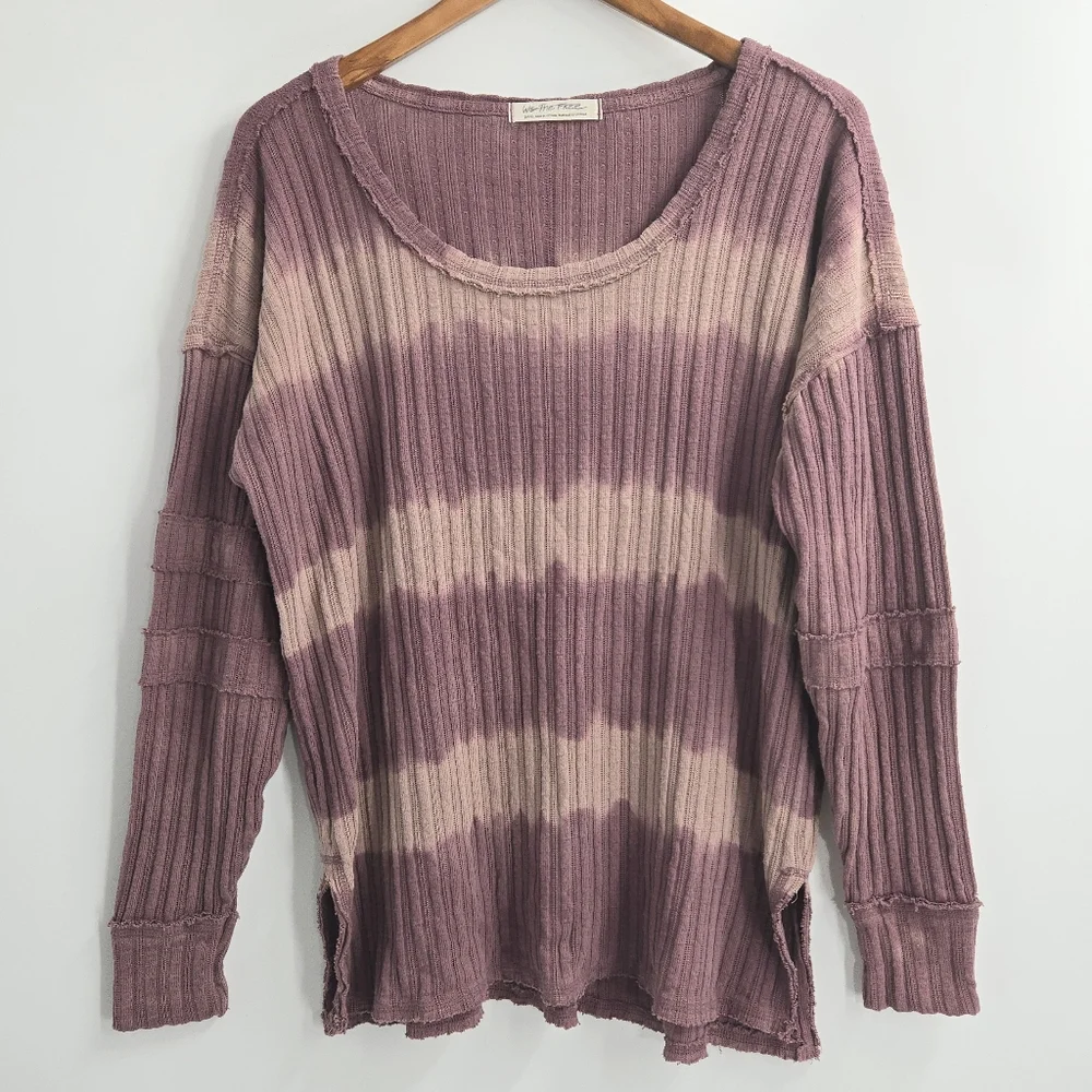 Free People Sunset Tee‎ Chocolate Merlot Long Sleeve